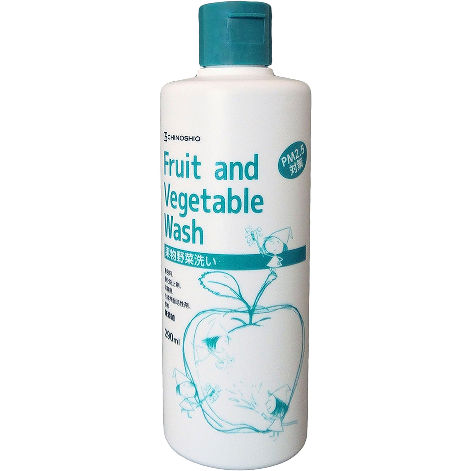 楽天タウンマート地の塩社 Fruit and Vegetable Wash 果物野菜洗い 290ml 日本製 PM2.5対策 防カビ剤落とし 手肌にやさしい 洗浄剤 専用洗浄剤