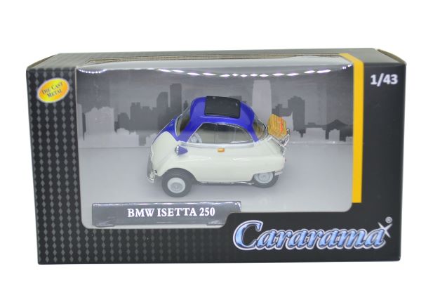 BMW イセッタ 250 ホワイト/ブルー 1/43 Cararama/カララマ ミニカー ダイキャスト 完成品 (K-01)