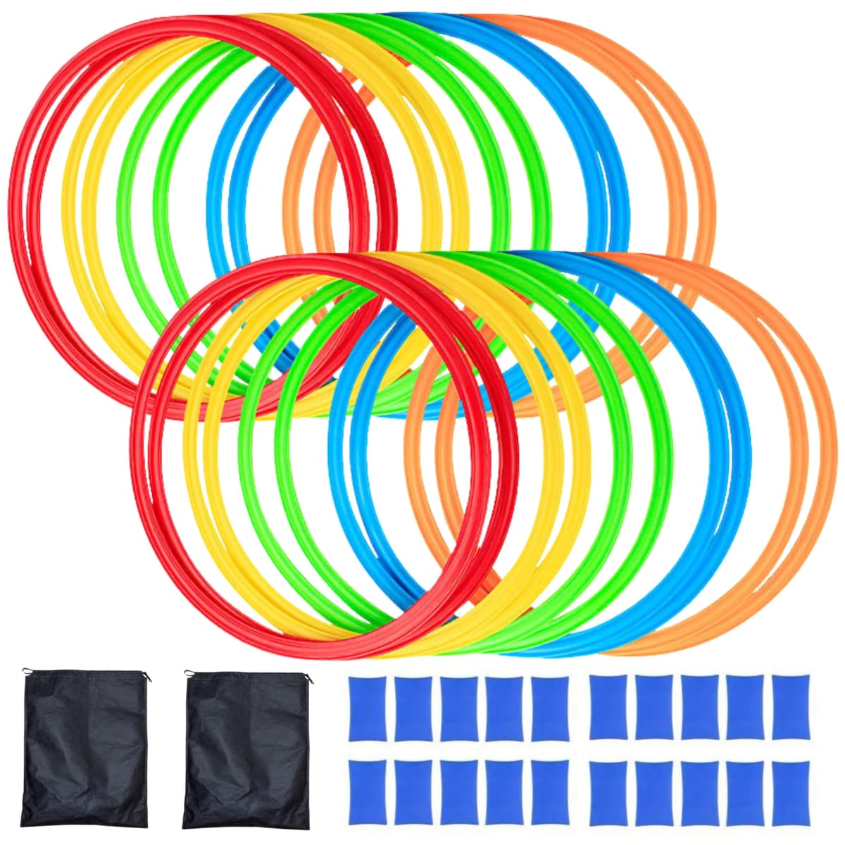 ABILEAD ケンケンパリング 選べる 28cm 38cm 48cm 10本 20本 セット 屋内 外遊び けんけんぱ サッカー ..