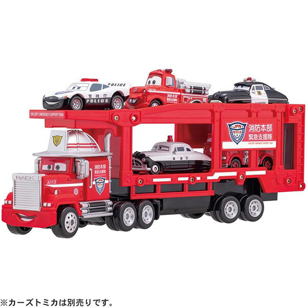 カーズ トミカ C-27 ドック・ハドソン（パトカータイプ）/ 現場へ急行！レスキューキャリアカー マック
