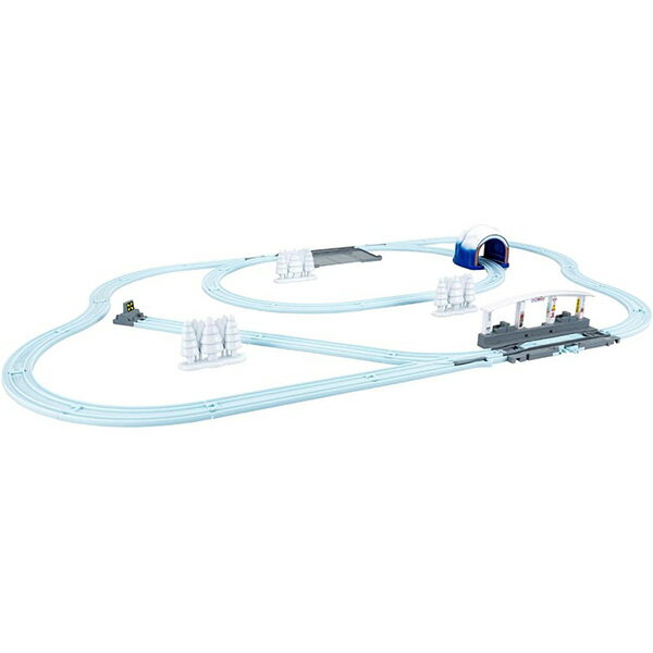 プラレール 景色のカラーレールキット 雪と鉄道