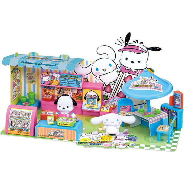 Sanrio characters ポチャッコ＆シナモロール フルーツサンドショップ