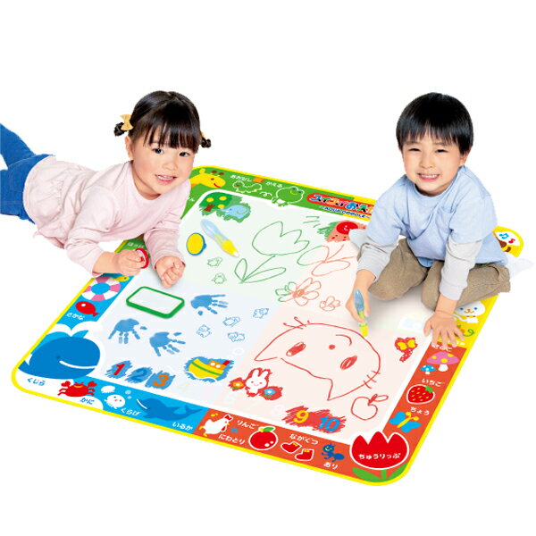 スイスイおえかき カラフルシート ペン2本＆スタンプセット おえかき・いろ・ことば・ぬりえ・すうじ