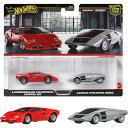 ホットウィール(Hot Wheels) プレミアム 2パック ランボルギーニ カウンタック LP5000 QV/ランチア ストラトス ゼロ