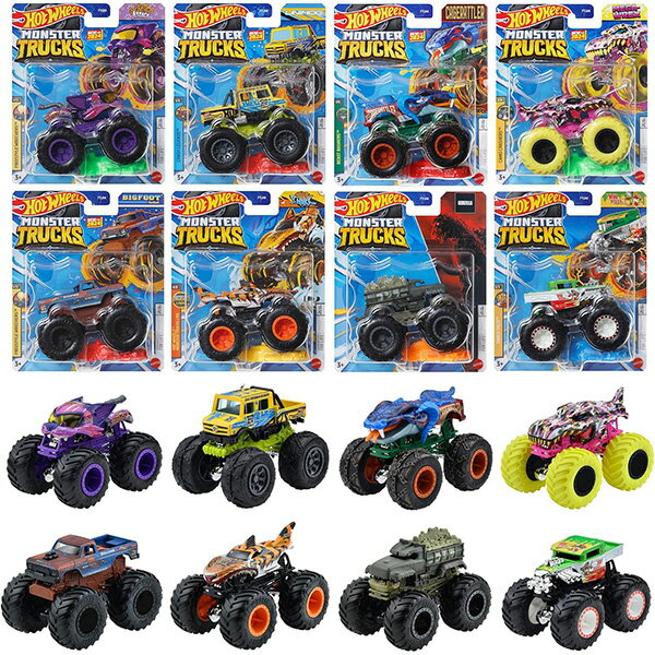 [BOX販売] ホットウィール(Hot Wheels) モンスタートラック 1:64アソート ミニカー8台入り FYJ44-984D
