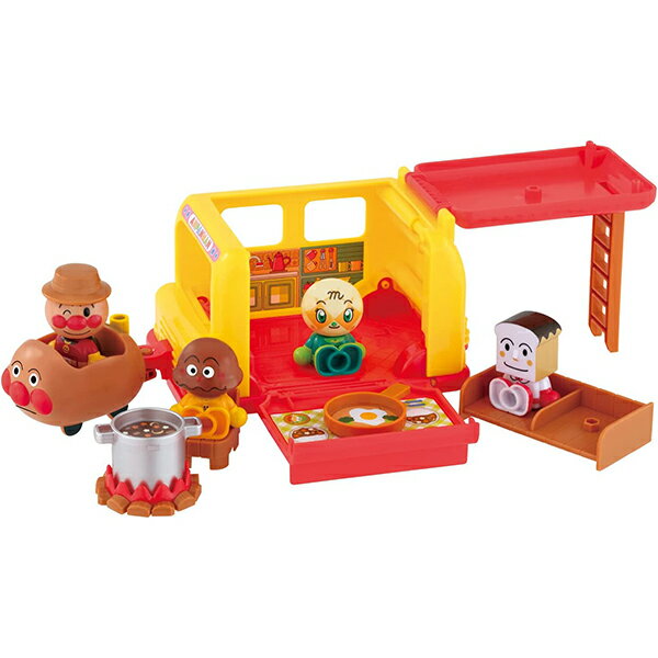 アンパンマンタウン アンパンマンはじめてハウスドールセット わくわくキャンピングカー | おもちゃ 知育玩具 男の子 女の子 2歳 玩具 おすすめ