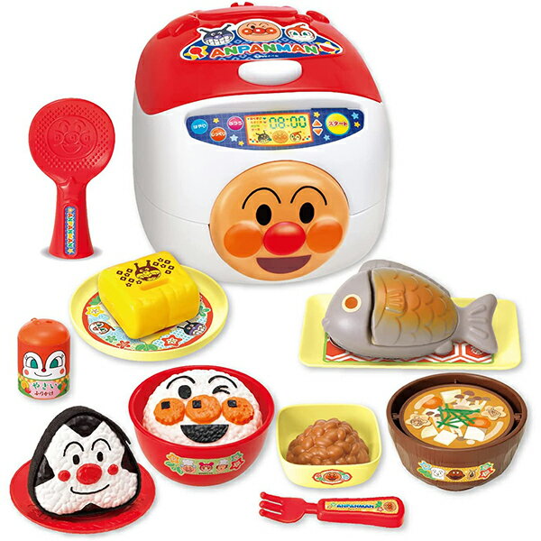 アンパンマン おにぎりもギュッ シューッとたけたよ！おしゃべりすいはんきと元気100ばいSP和食セット