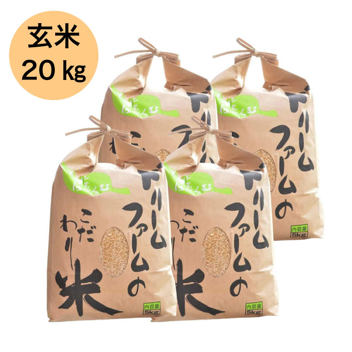 ≪ドリームファーム≫ 令和5年産【 玄米 20kg (5kg×4) 】富山県産 コシヒカリ 黒部川扇状地で育ったドリームファームのこだわり米 厳選米 農家直送 送料無料