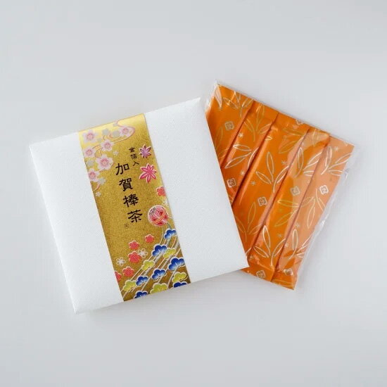 楽天とやマルシェ【袋あり】＜加賀の工芸匠の会　金箔屋さくだ＞　金箔入加賀棒茶【贈り物 北陸 富山 金箔 お土産 お茶 お取り寄せ 御挨拶 ギフト 贈答】