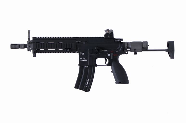 WE-TECH製 HK416C リアル刻印 日本仕様NEWシステム Co2 オープンボルト ガスガン