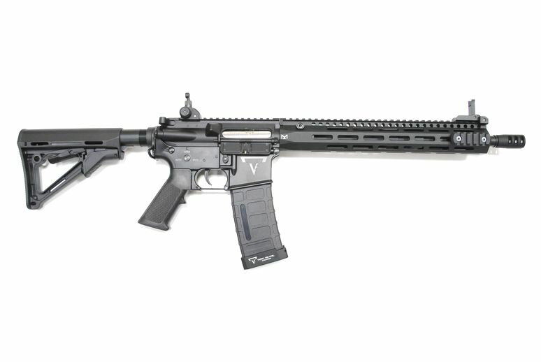 DOUBLE BELL TTIタイプ AR-15 スタンダード TTI TR-1刻印 M-LOKハンドガード メタル電動ガン ブラック M...