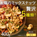 ミックスナッツ 500gより少し少ない400g 5種類 無添加 無油 アーモンド カシューナッツ くるみ パンプキンシード 美味しさも栄養もアップ　ほんのり塩味【ポスト投函】