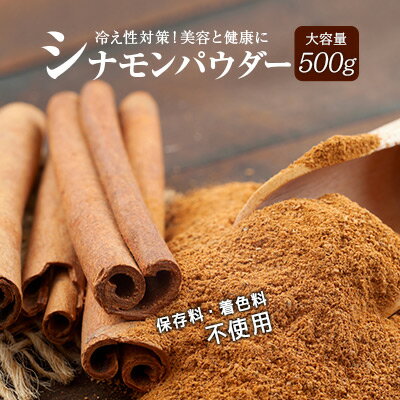 シナモンパウダー500g 爽やかに甘い香味 スパイスの王様 送料無料【ポスト投函】