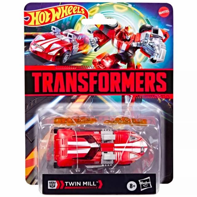 ハズブロ マテル トランスフォーマー X ホットウィール コラボシリーズ 2026 マッシュアップ デラックスクラス ツインミル (レッドカラー バージョン) TRANSFORMERS HOT WHEELS COLLABORATIVE MASH-UP TWIN MILL RED ver.