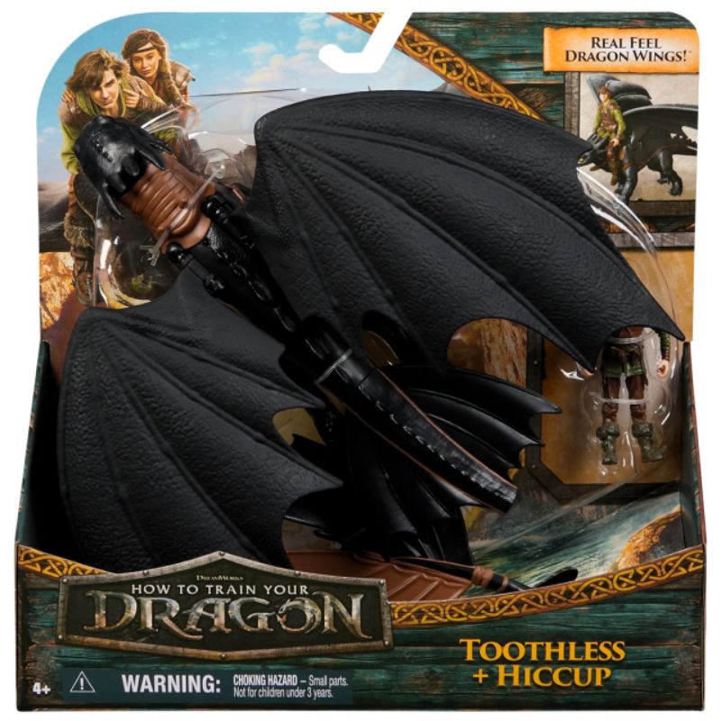 ヒックとドラゴン 2025 スピンマスター ドラゴン&ライダー デュオ フィギュア セット トゥース with ヒック TOOTHLESS & HICCUP