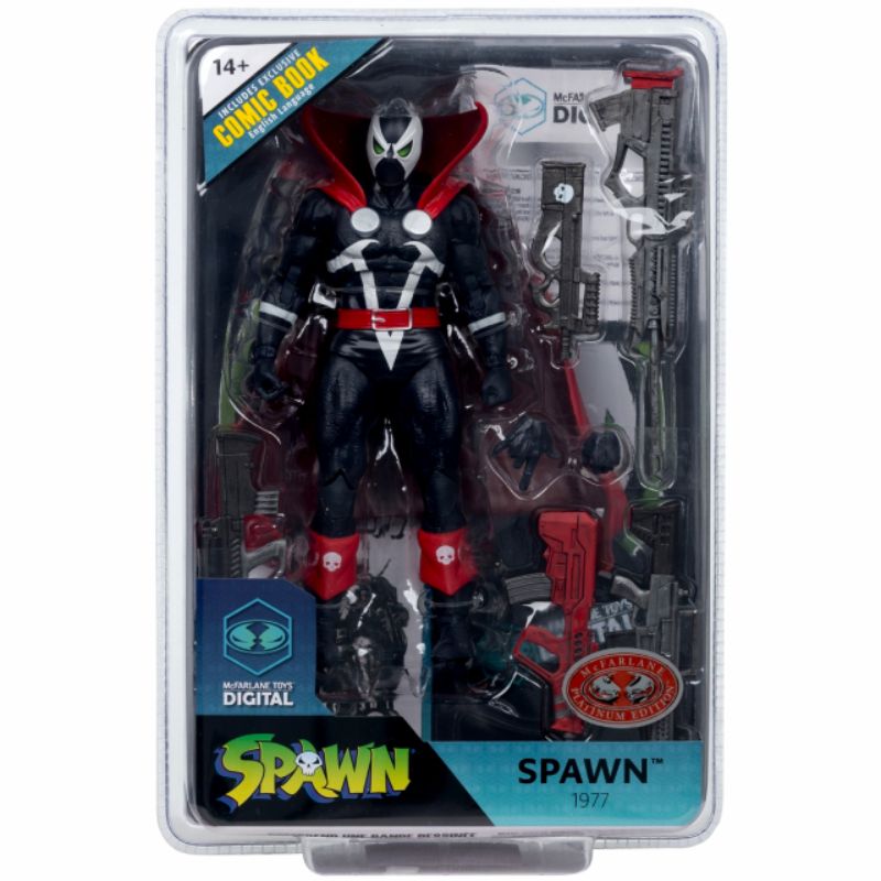 マクファーレントイズ スポーン 7インチ アクションフィギュア 『スポーン 77』 スポーン 1977 (ブラック & レッド バージョン) McFARLANE TOYS SPAWN 77