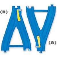 プラレールR-22Y字ポイントレール（A・B各1本入）タカラトミー | タカラトミー プラレール 電車 新幹線 列車 乗り物 おもちゃ こども 子供 ギフト プレゼント