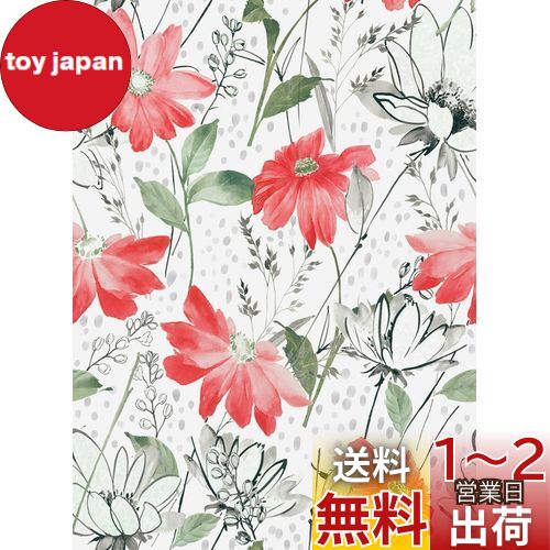 Juangfia 壁紙シール 花柄 剥がせる壁紙 防水リメイクシート 透けない 10メートル