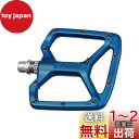 Funn パイソン (Python) フラットマウンテンバイク用ペダル - 広いプラットフォームのBMX/MTBマウンテンバイク用自転車ペダル、9/16インチのCrMoアクセル付き(ブルー)
