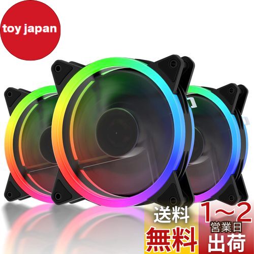 upHere 120mm RGB PCե 濴ʬLED󥰤Ǽ꤬ Ų 25mm 6PIN SATAŸ ...