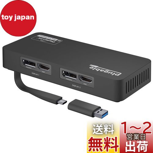 Plugable USB-C Ѵեåץǥץ쥤Ѵ WindowsMac  ǥ奢 4K HDMI  Di...