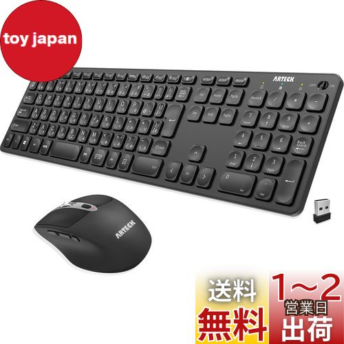 Arteck 2.4G̵磻쥹 ܡ ޥ å   Type-C ż ե륵 ܡ ޥ ԥ...
