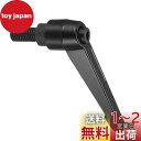 CoCud クランプレバーハンドル M12 x 25 mmオスネジ 調整可能 クイックリリースロック回転ボルトノブ ブラック 旋盤機械用 1個