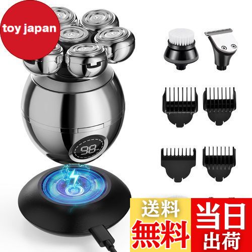 【送料無料】スキンヘッド用シェーバー スキンヘッドシェーバー 2つ充電方法 Beedove 6 in 1 スキンヘッド シェーバー スキンヘッド用電気シェーバー...
