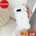 QLTYPRI 対応 Google Pixel 7a ケース クリア TPUカバー ウェーブ おしゃれ 韓国 可愛い Pixel7aケース 透明 薄型 軽量 耐...