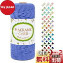 LEREATI マクラメロープ 3mm x 100m ナチュラルコットン マクラメ 糸 マクラメ 紐 綿糸 太毛糸 DIY 手編みロープ 壁掛け 鉢植え装飾 編...