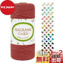 LEREATI マクラメロープ 3mm x 100m ナチュラルコットン マクラメ 糸 マクラメ 紐 綿糸 太毛糸 DIY 手編みロープ 壁掛け 鉢植え装飾 編...