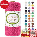 LEREATI マクラメロープ 2mm x 200m マクラメ糸 綿ロープ yarn コットンロープ 綿糸 ひもめんマクラメ 紐 DIY 手編みロープ, 壁掛け, 鉢植え装飾, 編み物, 工芸品 (ローズレッド)