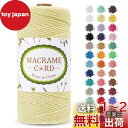 LEREATI マクラメロープ 2mm x 200m マクラメ糸 綿ロープ yarn コットンロープ 綿糸 ひもめんマクラメ 紐 DIY 手編みロープ, 壁掛け, 鉢植え装飾, 編み物, 工芸品 (ライトイエロー)