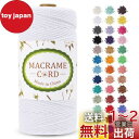 LEREATI マクラメロープ 2mm x 200m マクラメ糸 綿ロープ yarn コットンロープ 綿糸 ひもめんマクラメ 紐 DIY 手編みロープ, 壁掛け, 鉢植え装飾, 編み物, 工芸品 (ホワイト)