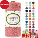 LEREATI マクラメロープ 2mm x 200m マクラメ糸 綿ロープ yarn コットンロープ 綿糸 ひもめんマクラメ 紐 DIY 手編みロープ, 壁掛け, 鉢植え装飾, 編み物, 工芸品 (フレッシュピンク)