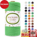 LEREATI マクラメロープ 2mm x 200m マクラメ糸 綿ロープ yarn コットンロープ 綿糸 ひもめんマクラメ 紐 DIY 手編みロープ, 壁掛け, 鉢植え装飾, 編み物, 工芸品 (グラスグリーン)