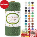 LEREATI マクラメロープ 2mm x 200m マクラメ糸 綿ロープ yarn コットンロープ 綿糸 ひもめんマクラメ 紐 DIY 手編みロープ, 壁掛け, 鉢植え装飾, 編み物, 工芸品 (アーミーグリーン)