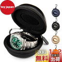 HELMDY 腕時計収納ケース 時計ケース スマート時計用 旅行 出張 時計収納ケース Watch Case 52MMまで PUレザー仕様 黒…