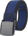 LionVI 伸びるベルト メンズ,ストレッチベルト 作業着 自衛隊 ベルト 登山 プラスチックバックル 伸びる素材 非金属 スポーツベルト 作業用 軽量可調整...