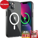 JEDirect iPhone 13 マグネット ケース(6.1インチ用) MagSafe ワイヤレス充電対応 衝撃吸収 バンパーカバー 傷つけ防止 透明バック...