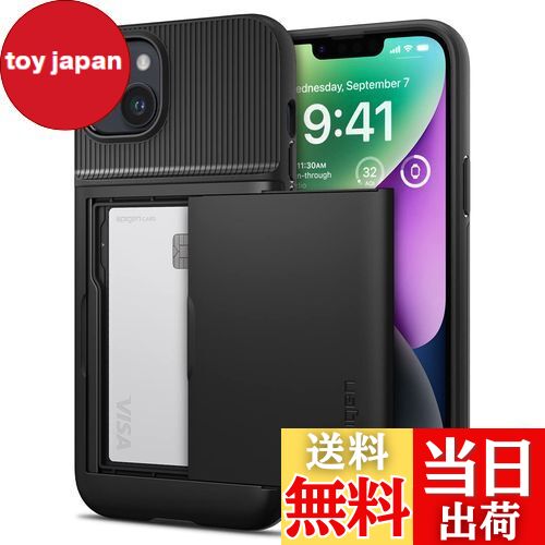 ̵ۡ18ǯεϡSpigen iPhone14  Ģ Ѿ׷  Ǽ 2Ź¤ Ѿ׷ ƷMILʼ ɻ IC  ݥå ѥ ࡦޡ CS ACS05058 (֥å)