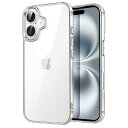【送料無料】JETech iPhone 16 6.1インチ用 ケース 黄ばみなし 衝撃吸収 バンパーカバー 傷つけ防止 クリアバック (クリア)