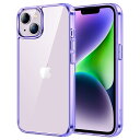 【送料無料】JEDirect iPhone 14 6.1インチ用 保護ケース 黄ばみなし 衝撃吸収 バンパーカバー 傷つけ防止 クリアバック (ディープパープル)