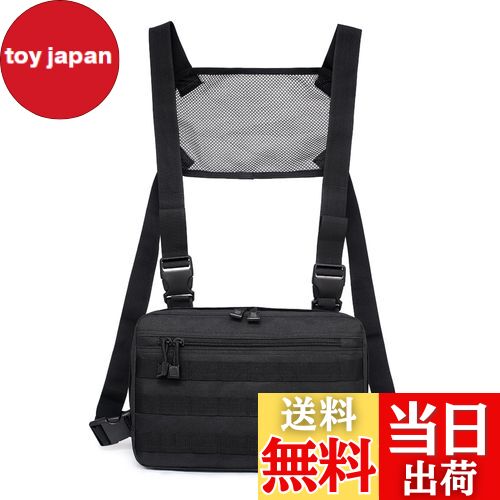 【送料無料】TRIWONDER チェストバッグ 多機能 戦術チェストバッグ ヒップホップ ファッション チェストリグバッグ サバイバルゲーム クライミング ボデ...