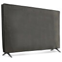 kwmobile 55" TV対応 テレビカバー - 防塵カバー 液晶テレビ 保護カバー ホコリよけ ダークグレー