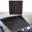 Auovo スバル XV インプレッサ フォレスター 専用 ディスプレイ フロントマット ダッシュボードマット ラバーカップ インテリアラバーマット (レッド)