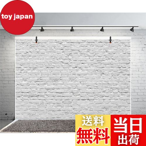 【送料無料】Qinunipoto 写真撮影用 背景布 2.1x1.5m 撮影用 レンガ 写真 背景 壁 白 撮影小道具 写真..