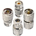【送料無料】leeyovk N型 M型 変換コネクタキット Nオス・メス⇔Mオス・メス NP-MJ 変換アダプタ 無線機 アマチュア無線 アンテナ 同軸ケーブル 無線ケーブル用 4個セット