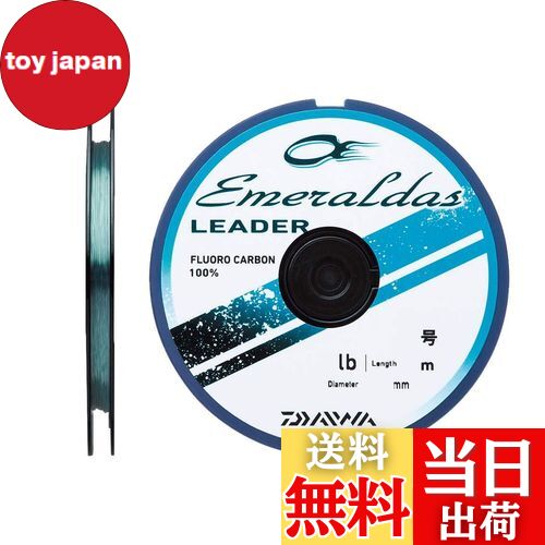 【送料無料】ダイワ(DAIWA) フロロライン エメラルダスリーダー 2.25号 35m ナチュラルグリーン