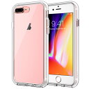 JEDirect iPhone7 Plus iPhone8 Plus ケース 黄ばみなし バンパー 衝撃吸収 傷つけ防止 (クリア)